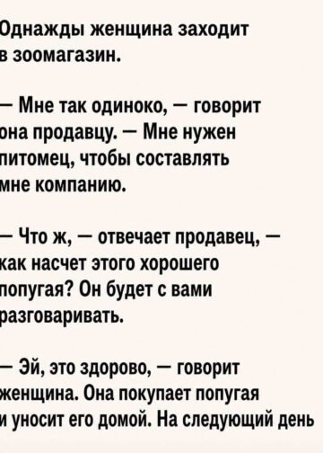 Странный разговор на следующий день